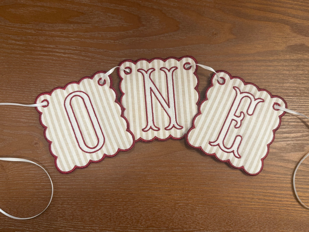 'One' Birthday Banner
